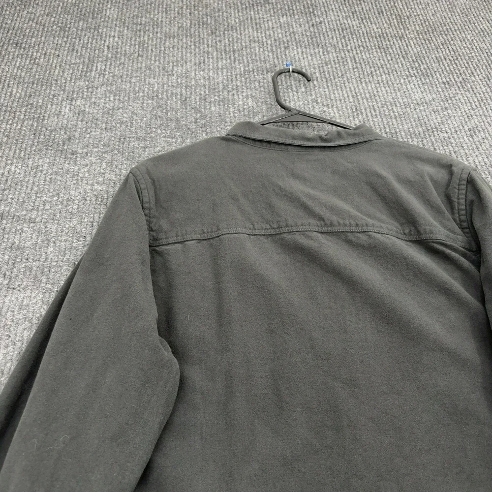 LL Bean Shirt Mens XL Gray Cotton Long Sleeve Button Up Outdoor Casual Style
